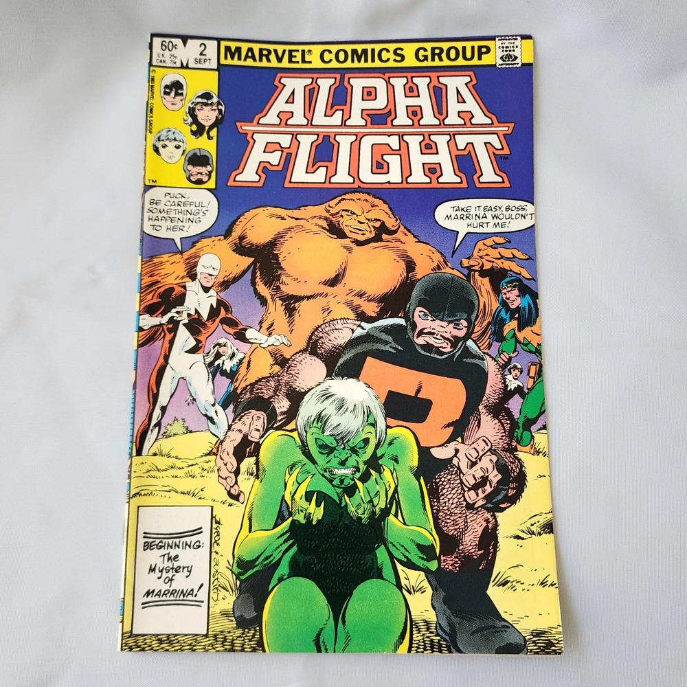 Marvel Alpha Flight #2 Comic Book 1983 Beginning The Mystery of Marrina